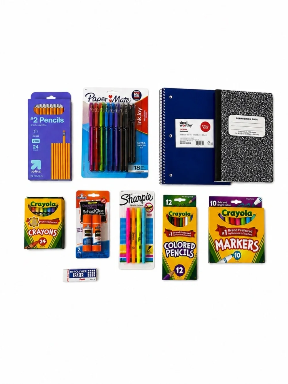 97-Piece Back to School Supply Bundle – Crayola, Paper Mate, Sharpie, Elmer’s